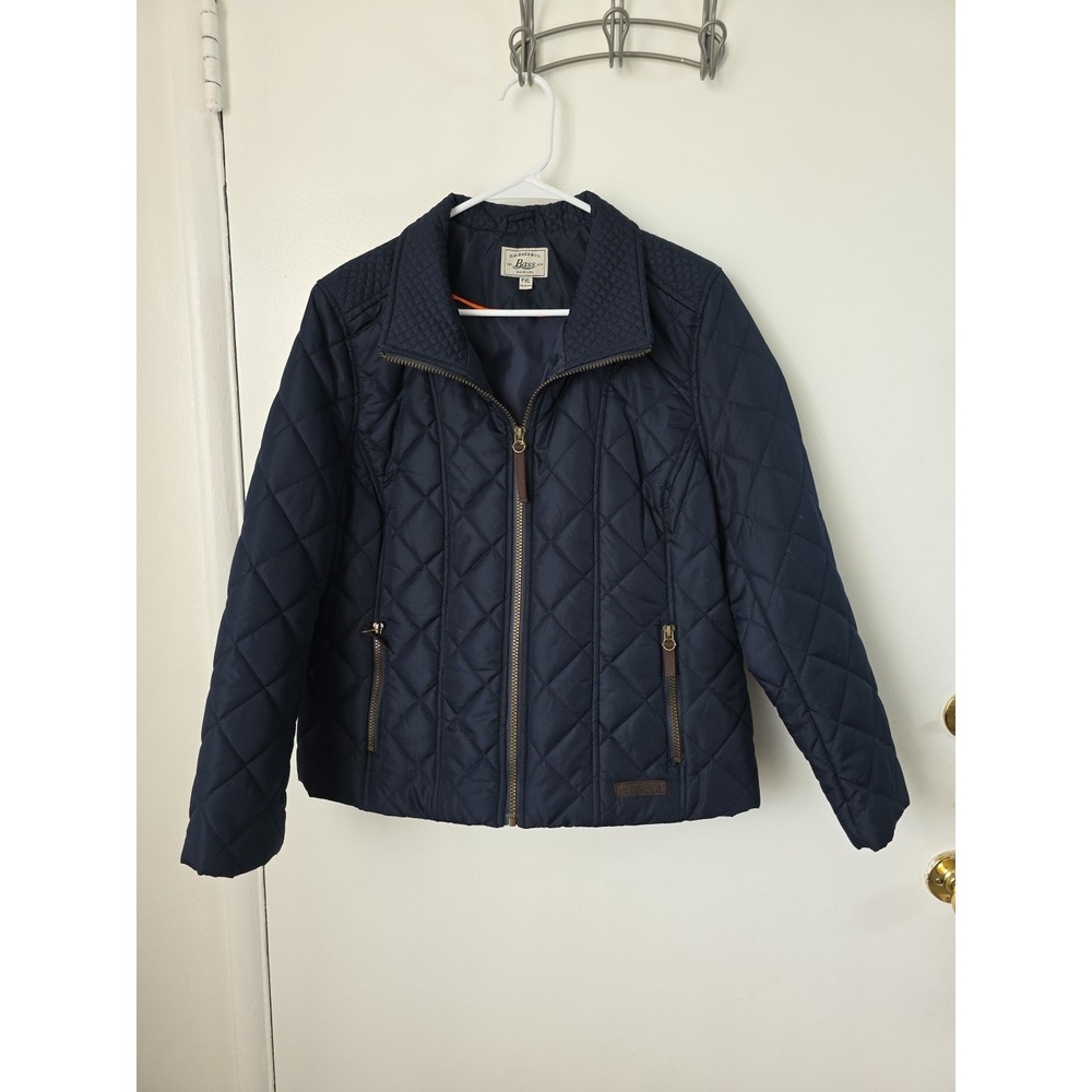 G. H. Bass Ladies Navy Jacket Size PXL‎ Light Lining Spring/Fall